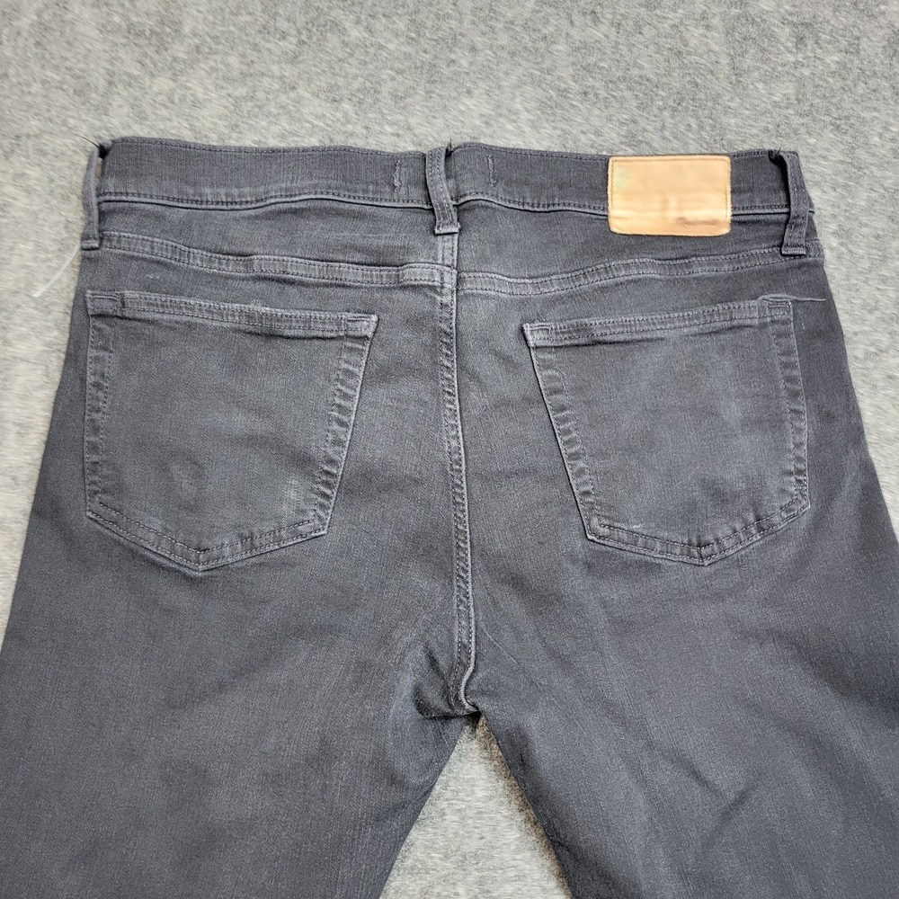 Madewell Jeans Womens 33x34 Black Denim Slim Fit Boho Streetwear Grunge Festival - Picture 6 of 14